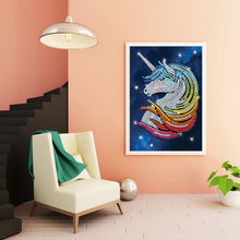 Load image into Gallery viewer, Unicorn 30*40CM (canvas) Partial Crystal Drill Diamond Painting
