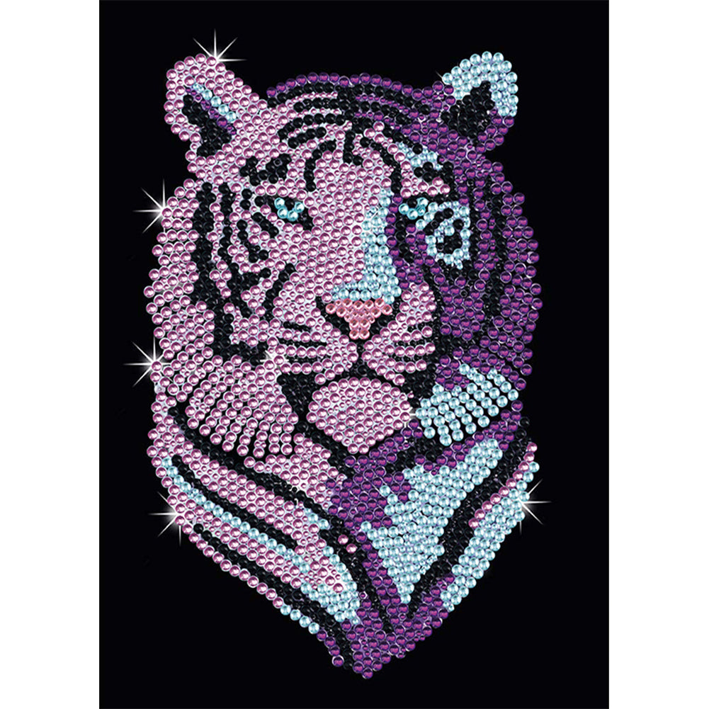 Tiger 30*40CM (canvas) Partial Crystal Drill Diamond Painting