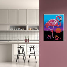 Load image into Gallery viewer, Flamingo 30*40CM (canvas) Partial Crystal Drill Diamond Painting
