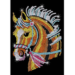 Horse 30*40CM (canvas) Partial Crystal Drill Diamond Painting