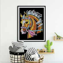 Load image into Gallery viewer, Horse 30*40CM (canvas) Partial Crystal Drill Diamond Painting
