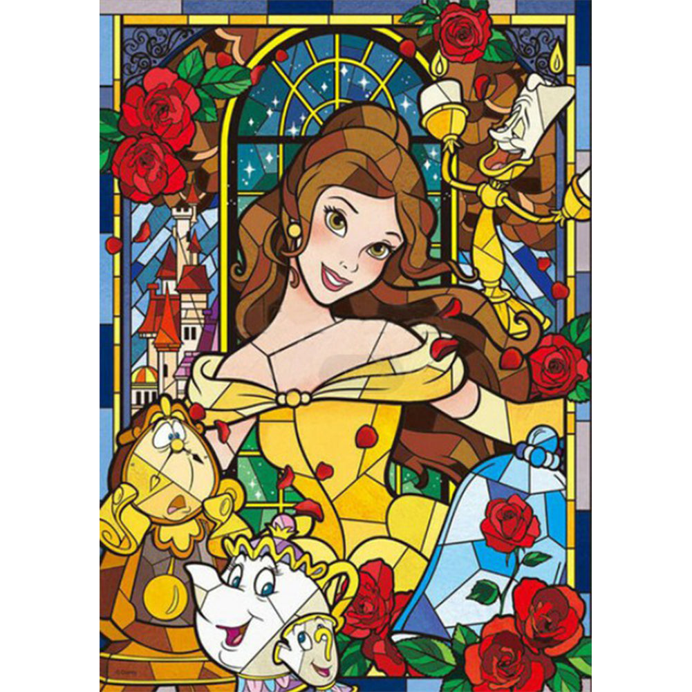 Princess Belle Disney Princess 30*40CM (canvas) Full Round Drill Diamond Painting