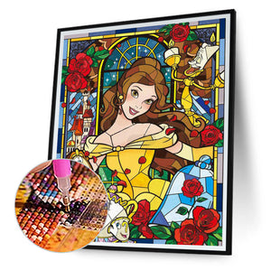 Princess Belle Disney Princess 30*40CM (canvas) Full Round Drill Diamond Painting