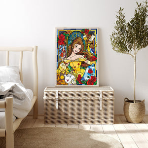 Princess Belle Disney Princess 30*40CM (canvas) Full Round Drill Diamond Painting