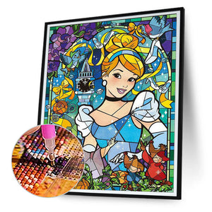 Cinderella Disney Princess 30*40CM (canvas) Full Round Drill Diamond Painting