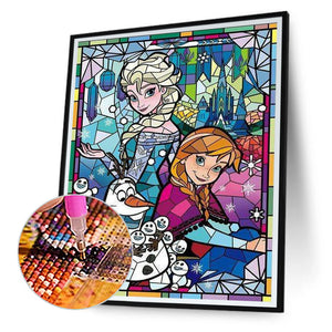 Ice Queen Disney Princess 30*40CM (canvas) Full Round Drill Diamond Painting