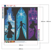 Load image into Gallery viewer, Disney Princess Silhouette 40*40CM (canvas) Full Square Drill Diamond Painting
