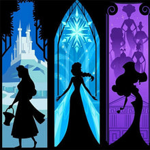 Load image into Gallery viewer, Disney Princess Silhouette 40*40CM (canvas) Full Square Drill Diamond Painting
