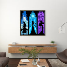 Load image into Gallery viewer, Disney Princess Silhouette 40*40CM (canvas) Full Square Drill Diamond Painting
