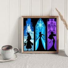 Load image into Gallery viewer, Disney Princess Silhouette 40*40CM (canvas) Full Square Drill Diamond Painting
