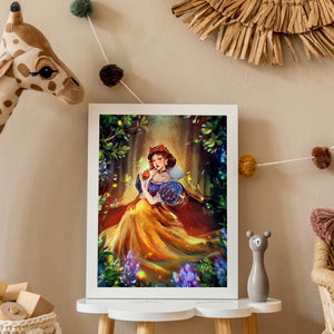 Snow White 40*50CM (canvas) Full Round Drill Diamond Painting