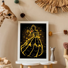 Load image into Gallery viewer, Beauty And The Beast Disney Princess Silhouette 40*50CM (canvas) Full Square Drill Diamond Painting
