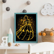 Load image into Gallery viewer, Beauty And The Beast Disney Princess Silhouette 40*50CM (canvas) Full Square Drill Diamond Painting
