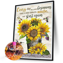 Load image into Gallery viewer, Sunflower Vase 30*40CM (canvas) Full Square Drill Diamond Painting
