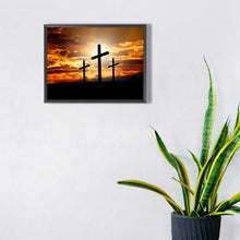 Load image into Gallery viewer, Cross At Sunset 40*30CM (canvas) Full Square Drill Diamond Painting
