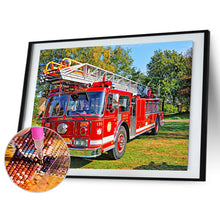 Load image into Gallery viewer, Fire Truck 40*30CM (canvas) Full Round Drill Diamond Painting
