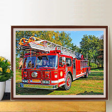 Load image into Gallery viewer, Fire Truck 40*30CM (canvas) Full Round Drill Diamond Painting
