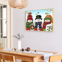 Load image into Gallery viewer, Snowman 50*40CM (canvas) Full Round Drill Diamond Painting
