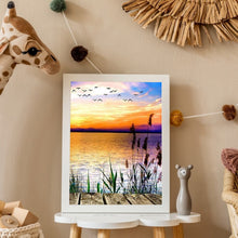 Load image into Gallery viewer, Sunset Mountain Lake 50*60CM (canvas) Full Round Drill Diamond Painting
