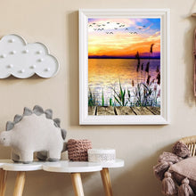 Load image into Gallery viewer, Sunset Mountain Lake 50*60CM (canvas) Full Round Drill Diamond Painting
