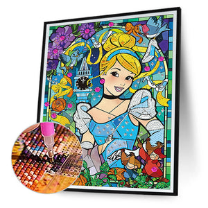 Princess Cinderella 30*40CM (canvas) Partial Special-Shaped Drill Diamond Painting