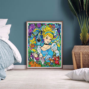 Princess Cinderella 30*40CM (canvas) Partial Special-Shaped Drill Diamond Painting