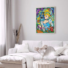 Load image into Gallery viewer, Princess Cinderella 30*40CM (canvas) Partial Special-Shaped Drill Diamond Painting
