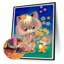 Load image into Gallery viewer, Bunny And Mouse 30*40CM (canvas) Full Round Drill Diamond Painting
