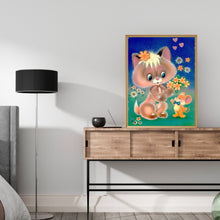 Load image into Gallery viewer, Bunny And Mouse 30*40CM (canvas) Full Round Drill Diamond Painting
