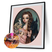 Load image into Gallery viewer, Princess Sissi With Big Eyes 30*40CM (canvas) Full Round Drill Diamond Painting
