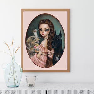 Princess Sissi With Big Eyes 30*40CM (canvas) Full Round Drill Diamond Painting