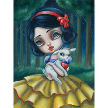 Load image into Gallery viewer, Big Eyes Cartoon Snow White 30*40CM (canvas) Full Round Drill Diamond Painting
