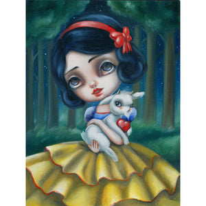 Big Eyes Cartoon Snow White 30*40CM (canvas) Full Round Drill Diamond Painting