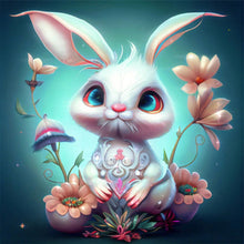 Load image into Gallery viewer, Little Flower Bunny 50*50CM (canvas) Full Round Drill Diamond Painting
