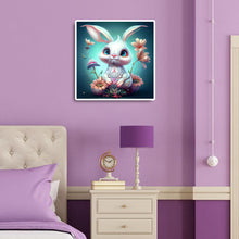 Load image into Gallery viewer, Little Flower Bunny 50*50CM (canvas) Full Round Drill Diamond Painting
