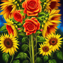 Load image into Gallery viewer, Sunflower Rose 40*40CM (canvas) Full Round Drill Diamond Painting
