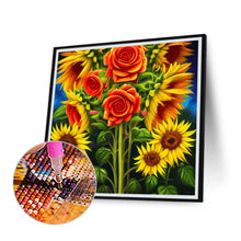 Load image into Gallery viewer, Sunflower Rose 40*40CM (canvas) Full Round Drill Diamond Painting
