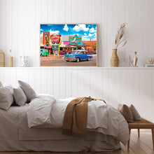 Load image into Gallery viewer, Blue Car 40*30CM (canvas) Full Round Drill Diamond Painting
