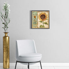 Load image into Gallery viewer, Retro Sunflower 30*30CM (canvas) Full Round Drill Diamond Painting
