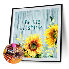 Load image into Gallery viewer, Retro Sunflower 30*30CM (canvas) Full Round Drill Diamond Painting
