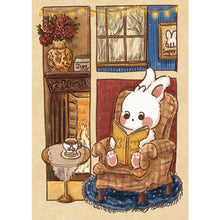 Load image into Gallery viewer, Little White Rabbit Reading A Book 40*50CM (canvas) Full Round Drill Diamond Painting
