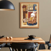 Load image into Gallery viewer, Little White Rabbit Reading A Book 40*50CM (canvas) Full Round Drill Diamond Painting
