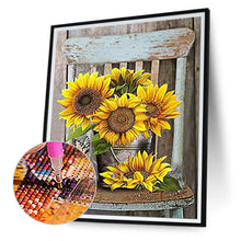 Load image into Gallery viewer, Sunflower On Chair 40*50CM (canvas) Full Square Drill Diamond Painting
