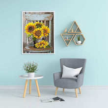 Load image into Gallery viewer, Sunflower On Chair 40*50CM (canvas) Full Square Drill Diamond Painting
