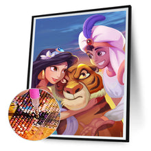 Load image into Gallery viewer, Disney Aladdin And Princess Jasmine 30*40CM (canvas) Full Round Drill Diamond Painting
