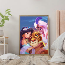 Load image into Gallery viewer, Disney Aladdin And Princess Jasmine 30*40CM (canvas) Full Round Drill Diamond Painting
