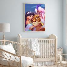 Load image into Gallery viewer, Disney Aladdin And Princess Jasmine 30*40CM (canvas) Full Round Drill Diamond Painting
