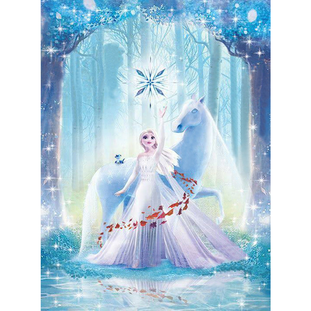 Frozen Princess Aisha 30*50CM (canvas) Full Round Drill Diamond Painting