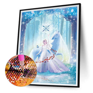 Frozen Princess Aisha 30*50CM (canvas) Full Round Drill Diamond Painting