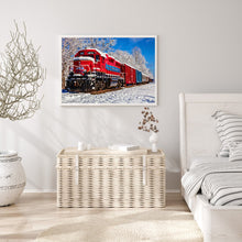 Load image into Gallery viewer, Red Train 60*50CM (canvas) Full Round Drill Diamond Painting
